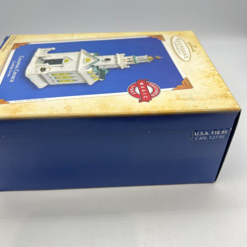 Hallmark Keepsake COLONIAL CHURCH Ornament Magic Collectors Series 2004 NIB - Picture 9 of 11